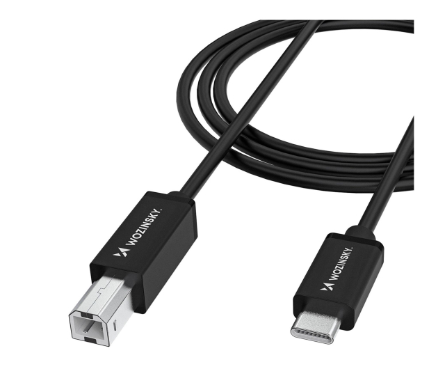 Wozinsky Kabel USB-B USB-C 1m czarny WKDDY1S - 1487917 - zdjęcie 2